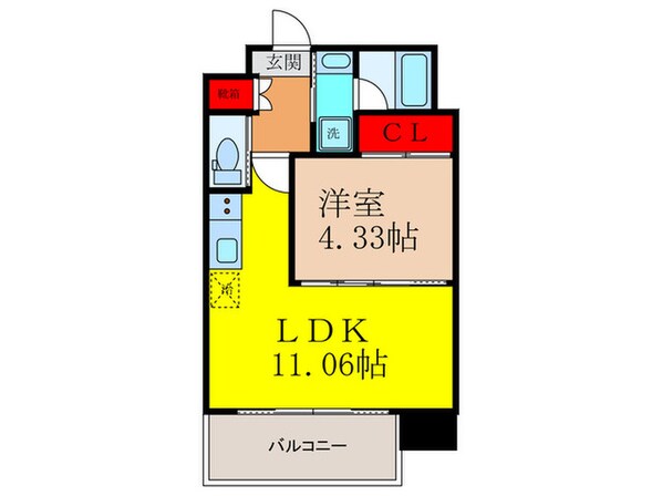 プレジオ荒本新町の物件間取画像